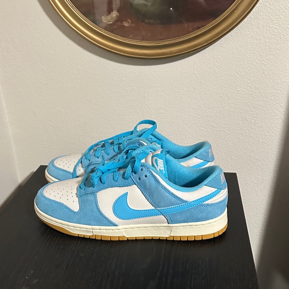 Nike Sky Blue and White Low-Top Sneakers